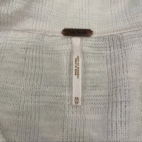 Free People cream long sleeve button down top - Picture 12 of 14